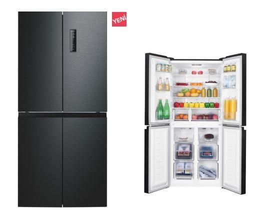 FRANKE FMD 420 TNF NE E BLACK INOX SOLO 80 CM BUZDOLABI