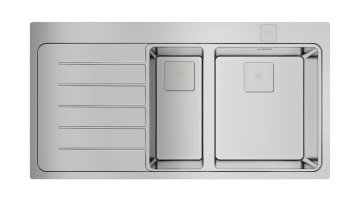 TEKA ZENIT RS15 1½B 1D AUTO ANKASTRE PURELİNE PASLANMAZ ÇELİK EVYE