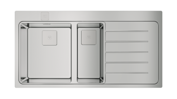 TEKA ZENIT RS15 1½B 1D AUTO ANKASTRE PURELİNE SAĞ DAM. PASLANMAZ ÇELİK EVYE