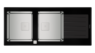 TEKA DIAMOND RS15 2B 1D WST BLACK SİYAH CAM EVYE 115160007