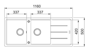 FRANKE BFG 621 SLATE GREY GRANİT EVİYE