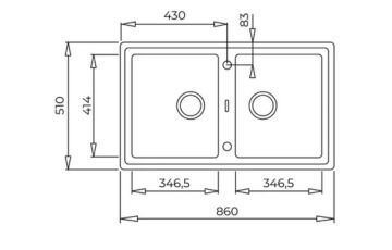 TEKA MAESTROS TONE 90 B-TG ÇİFT HAZNELİ TEGRANİTE EVİYE 115260011