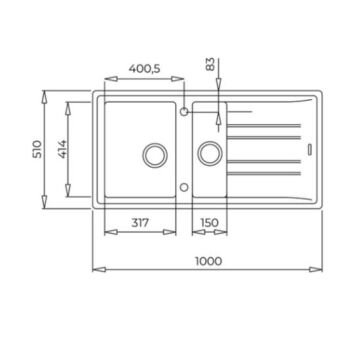 TEKA MAESTRO STONE 60 B-TG TEGRANİTE EVİYE 115360012