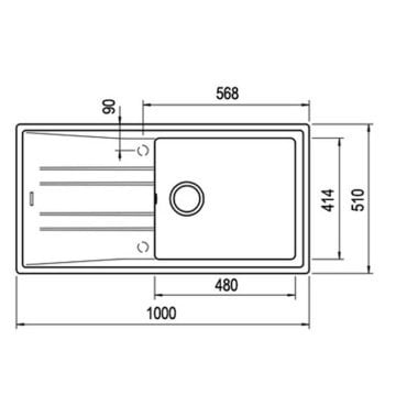 TEKA MAESTROSTONE 60 L-TG TEGRANİTE EVİYE 115330010