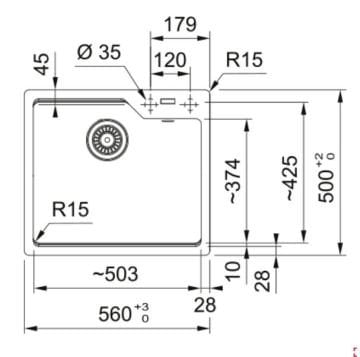 FRANKE URBAN UBG 610-56 SLATE GREY EVİYE