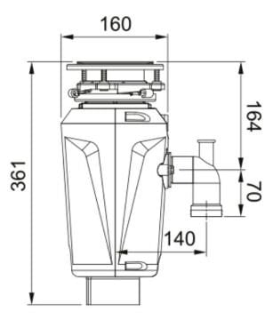 FRANKE SLİM 50 ÇÖP ÖĞÜTÜCÜ