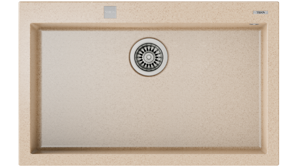 TEKA FORSQUARE 72.40 TG TEK HAZNELİ TEZGAHÜSTÜ/TEZGAHASIFIR (FLUSH) PASLANMAZ ÇELİK EVİYE