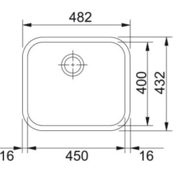 FRANKE GALASSİA GAX 110-45 EVİYE