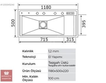 CRAUF TEŞHİR LUSSO 1080 EVİYE