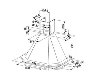 FRANKE TEŞHİR DAVLUMBAZ GÖVDESİ 90 CM