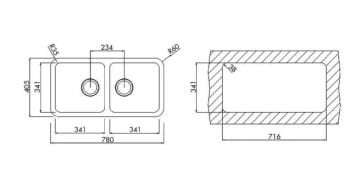 TEKA STAGE BE 2B 780 TEZGAHALTI ÇELK EVYE