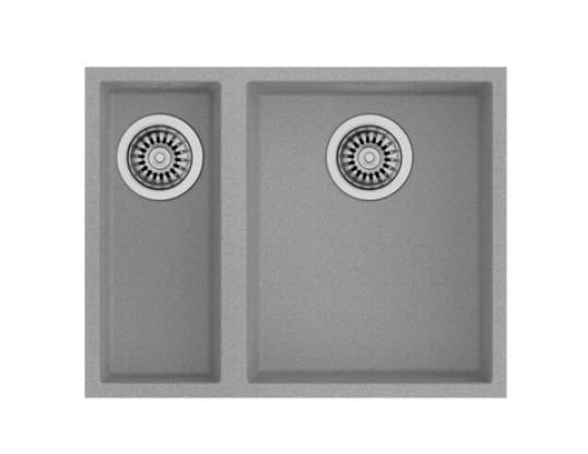 TEKA SQUARE 560 TG ÇİFT HAZNELİ TEZGAHALTI TEGRANİTE EVİYE