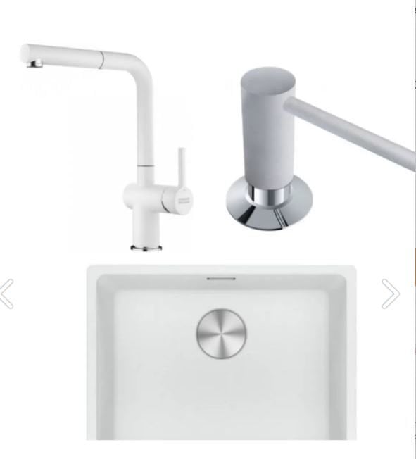 FRANKE MARIS MRG 110-52 BİANCO EVİYE ACTIVE PLUS DOCCIA ARMATÜR&SABUNLUK SET KAMPANYA