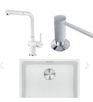 FRANKE MARIS MRG 110-52 BİANCO EVİYE ACTIVE PLUS DOCCIA ARMATÜR&SABUNLUK SET KAMPANYA