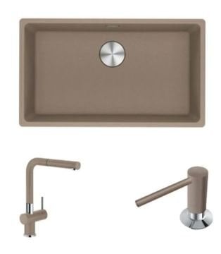 FRANKE MARIS MRG 110-72 OYSTER ACTIVE PLUS DOCCIA ARMATÜR & SABUNLUK SET KAMPANYA