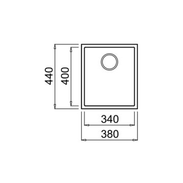 TEKA SQUARE 34.40 TG Tek Hazneli Tezgahaltı Tegranite Eviye