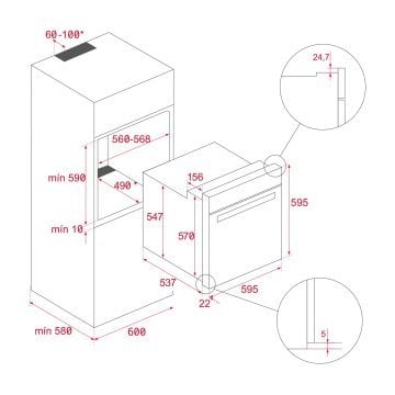 TEKA HLB 8510 P ÖZEL PİZZA FONKSİYONLU MAESTROPİZZA PİROLİTİK FIRIN 340