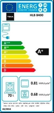 TEKA HLB 8400 HYDROCLEAN® PRO TEMİZLEME SİSTEMİNE SAHİP A+ ÇOK İŞLEVLİ FIRIN