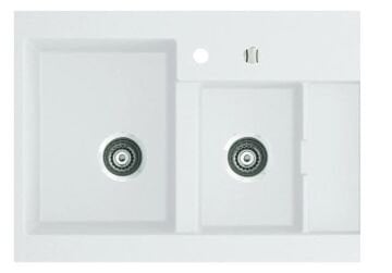 TEŞHİR MARMORİN COMBO 850 1,5 K  1.5 GÖZLÜ BEYAZ EVİYE