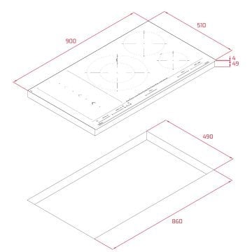 TEKA IZS 97630 MST BK SLİDECOOKİNG VE 5 PİŞİRME BÖLGELİ 90 CM FLEX İNDÜKSİYON OCAK