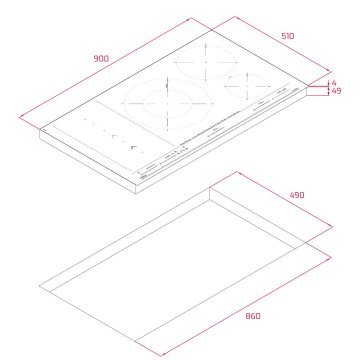 TEKA IZS 97630 MST BK SLİDECOOKİNG VE 5 PİŞİRME BÖLGELİ 90 CM FLEX İNDÜKSİYON OCAK