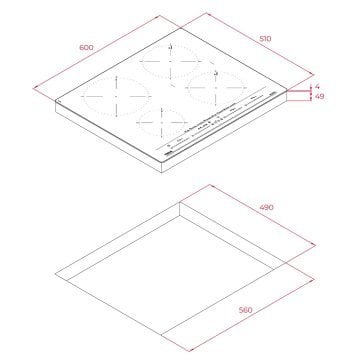 TEKA IZC 64630 BK MST 60 CM 4 PİŞİRME BÖLMELİ İNDÜKSİYON OCAK VE DİRECT FUNCTİON MULTİSLİDER