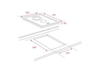 TEKA TBC 32010 TTC DOKUNMATİK KONTROLLÜ VE 2 BÖLGELİ 30CM VİTROSERAMİK OCAK