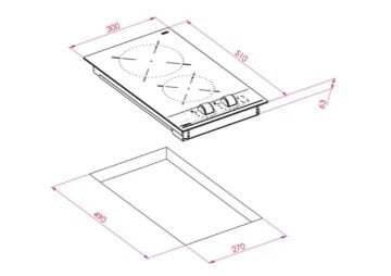 TEKA HF 30 2H/TBC 32000 XFL BK CAM SERAMİK OCAK