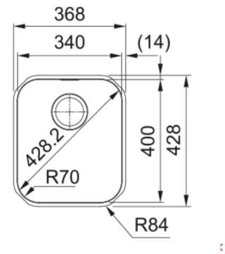 FRANKE SRX 110-34 ÇELİK EVİYE