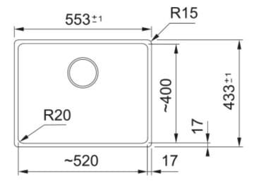 FRANKE MRG 110-52 Matt Black TEZGAH ALTI EVİYE