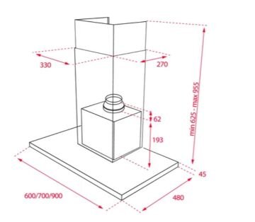 TEKA DSJ 750 ULTRA SLİM DUVAR TİPİ DAVLUMBAZ