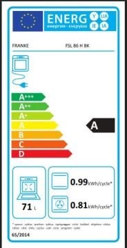 FRANKE FSL 86 H BK BLACK GLASS SMART LİNEAR ANKASTRE FIRIN