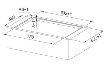 FRANKE FMA 8372 4RC R HI Black Glass DAVLUMBAZLI OCAK