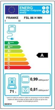 FRANKE FSL 86 H WH WHİTE GLASS SMART LİNEAR ANKASTRE FIRIN