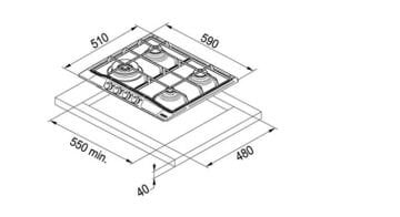 FRANKE FCH 604 3G TC N PW C Krem OCAK