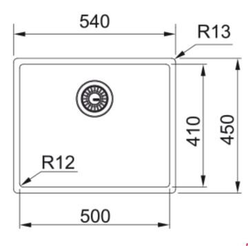 FRANKE BXM 210/110-50 Antrasit ÇELİK EVİYE