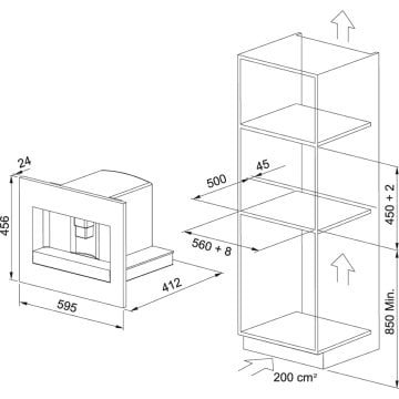 FRANKE FMY 45 CM XS MYTHOS KAHVE MAKİNASI