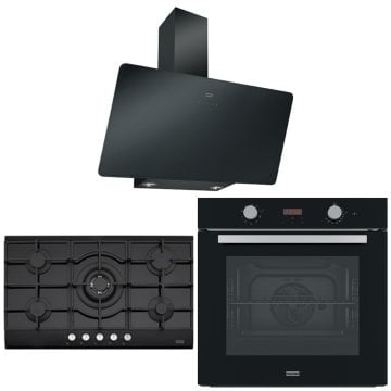 FRANKE FPJ 915 V BK A BLACK DAVLUMBAZ FHNG 905 4G TC HE BK C BLACK OCAK FSL 86 H BK BLACK FIRIN ANKASTRE SET