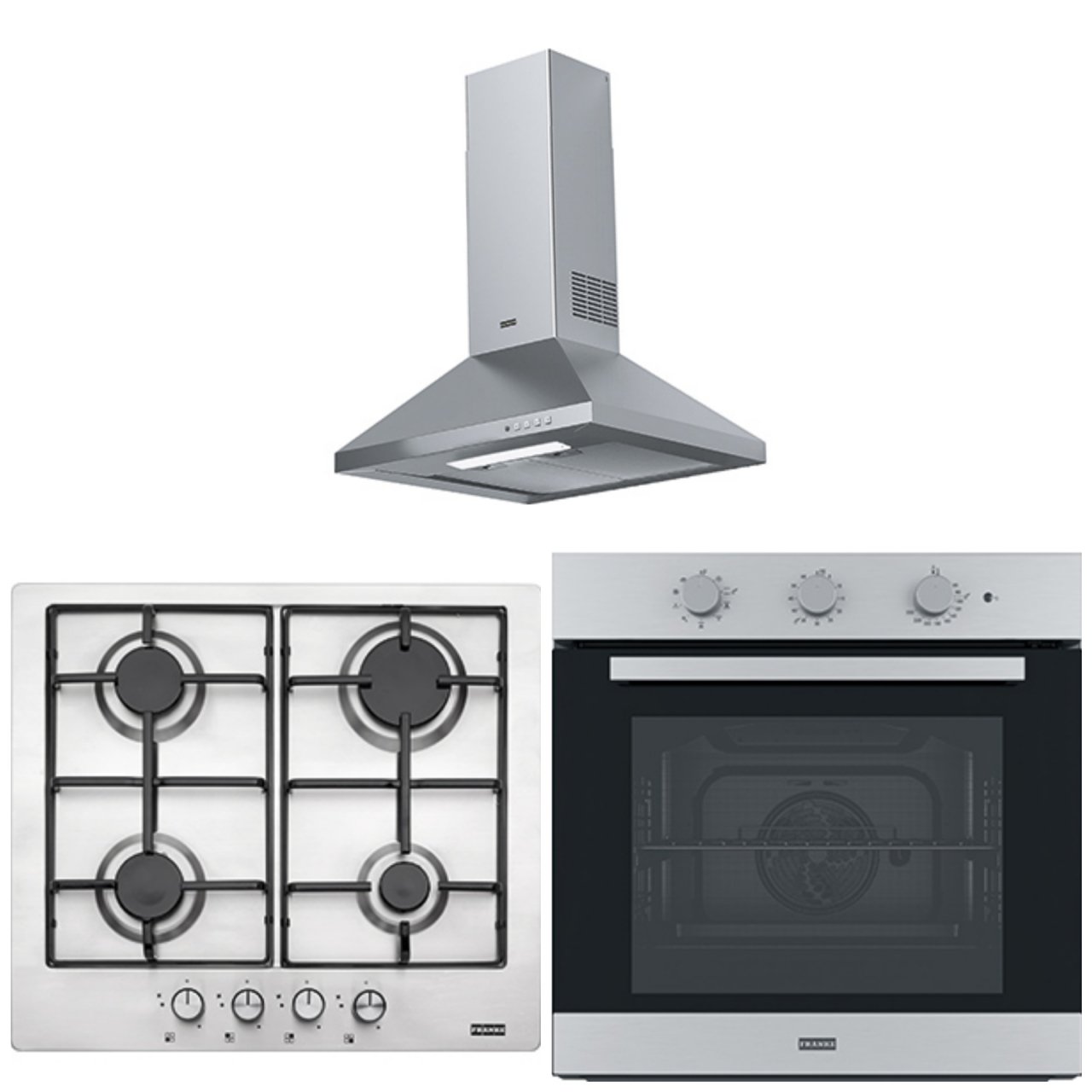 FRANKE FDL 6065 XS/600 İNOX LİNFA DAVLUMBAZ FHNL 604 4G X E İNOX  SMART LİNEAR OCAK FSL 82 H XS BLACK GLASS/İNOX SMART LİNEAR FIRIN ANKASTRE SET