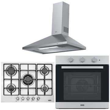 FRANKE FDL  9065 XS/900 İNOX LİNFA DAVLUMBAZ FHNL 705 4G TC XS E OCAK FSL 82 H XS BLACK GLASS/İNOX FIRIN ANKASTRE SET