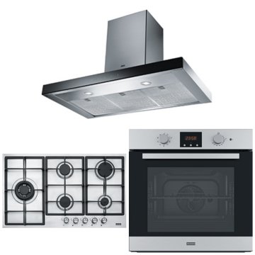 FRANKE FCR 925 TC BK/XS/900 BLACK GLASS/İNOX MYTHOS DAVLUMBAZ FHNL 905 4G TC XS İNOX OCAK FSL 86 H XS FIRIN ANKASTRE SET