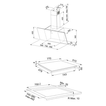 FRANKE FPJ 915 V BK A/900 BLACK GLASS DAVLUMBAZ FSM 804I B BK İNDÜKSİYONLU BLACK OCAK 2Lİ ANKASTRE SET