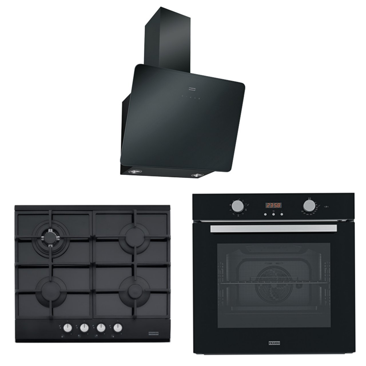 FRANKE FPJ 615 V BK A DAVLUMBAZ FHNG 604 4G TC BK C OCAK FSL 86 H BK FIRIN ANKASTRE SET