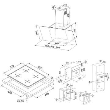 FRANKE FPJ 615 V BK/SS SİYAH DAVLUMBAZ  FSL 86 H BK FIRIN FHNG 604 4G TC BK C SİYAH OCAK ANKASTRE SET