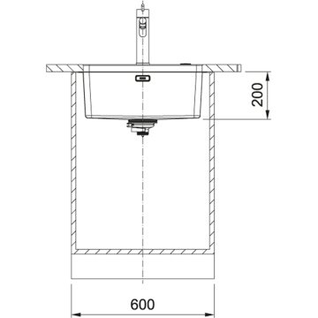FRANKE MYX 110-50 İNOX MYTHOS TEZGAH ALTI EVİYE