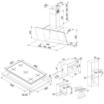 FRANKE FHNS 905  4G TC BK C BLACK GLASS OCAK FSL 82 H XS BLACK GLASS/İNOX  FIRIN FPJ 915 V BK A BLACK GLASS DAVLUMBAZ ANKASTRE SET
