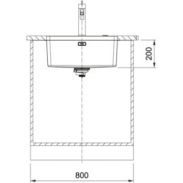FRANKE MYX 110-55 MYTHOS İNOX TEZGAH ALTI EVİYE