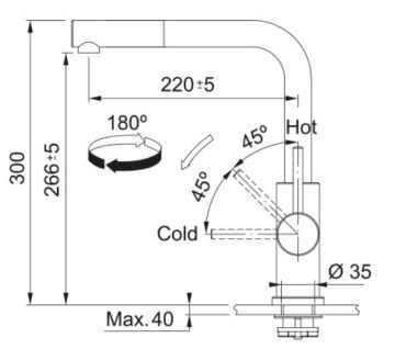 FRANKE Lina Semi Pro ARMATÜR