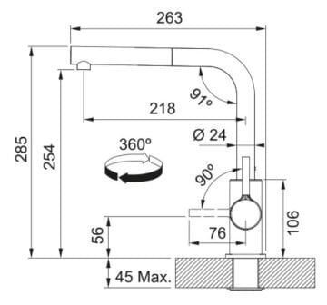 FRANKE LİNE L SAHARA ARMATÜR