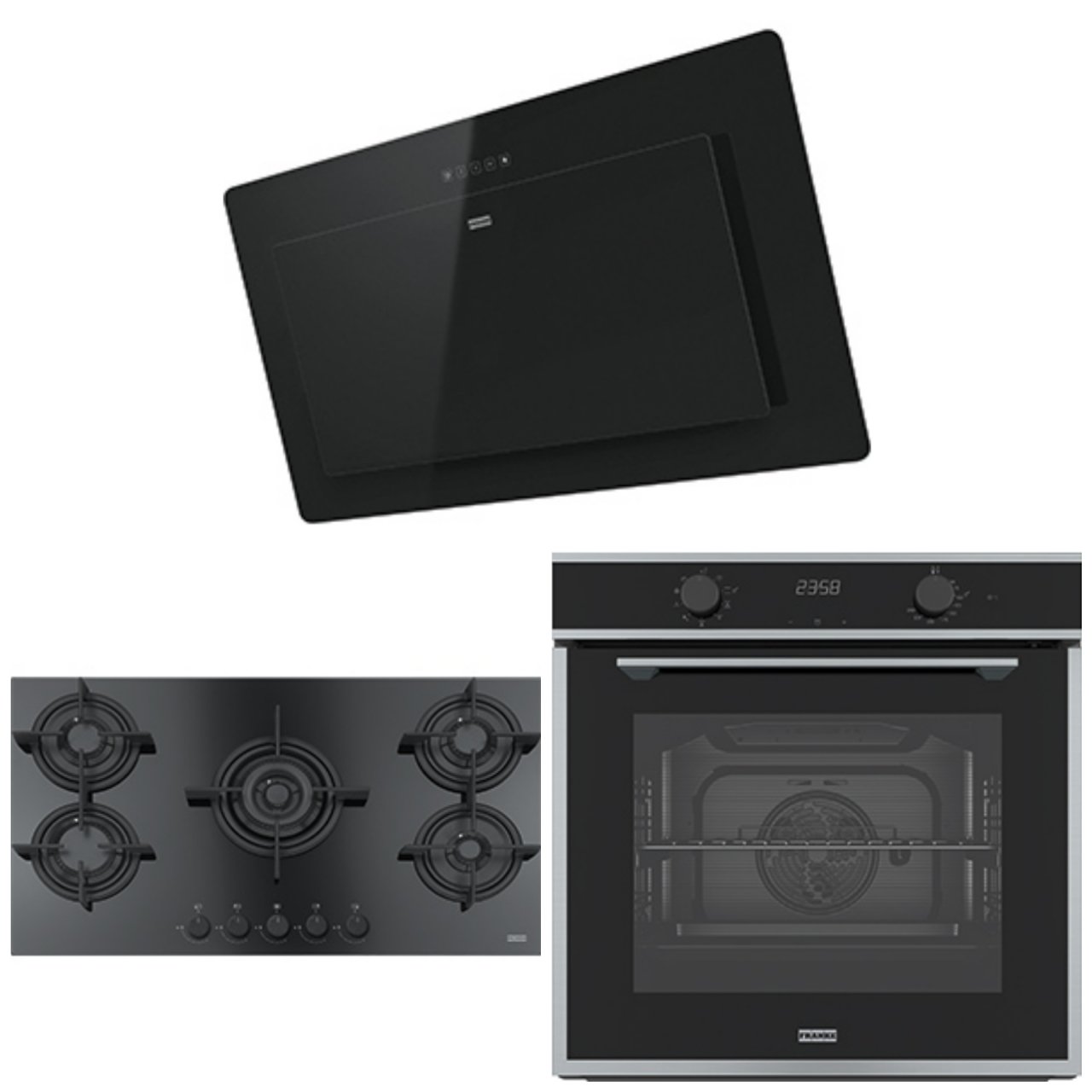 FRANKE FNO 905 BK BLACK GLASS MARİS NERO DAVLUMBAZ FHCR 905 4G TC HE BK C BLSCK GLASS MYTHOS OCAK FMA 86 H XS MARİS FIRIN ANKASTRE SET
